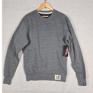 Roots of Fight Mens Heather Gray Crewneck Sweatshirt Size S New With Tags